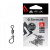 Mikado Rychloupínací Obratlík/Karabinka Swivel veľ.M 10 ks