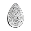 Strieborný prívesok s kryštálmi Swarovski biela slza 34185.1