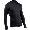 NORTHWAVE Force 2 Jersey LS Full Zip Black Veľkosť oblečenia: XXL Cyklistický dres s dlhým rukávom