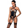 Passion Amanda Corset Black, XXL–XXXL