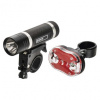 Svietidlo na bicykel SET 1 + 3x LED, na 3 + 2x AAA, predné + zadné
