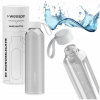 Motivačná sklenená fľaša na vodu 1l Wessper B1 BOROSILICATE