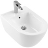 VILLEROY & BOCH Subway 2.0 závesný bidet s otvorom, s prepadom, 370 x 565 mm, biela alpská, s povrchom CeramicPlus, 540000R1