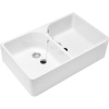 VILLEROY & BOCH O.novo keramický dvojdrez s prepadom, 795 x 510 x 220 mm, biela alpská, s povrchom CeramicPlus, 633100R1