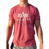 Alpha Industries Basic T-Shirt Coral Red tričko pánske červené