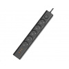 Viking síťová prodlužovací zásuvka YC53, 5x AC 230V, 1x USB-A, 2x USB-C, délka 1,5 m, černá