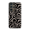 Odolný obal Mobiwear Elite Pro - Samsung Galaxy S21 Ultra - EA68E Vlnky a linky (Odolné pouzdro, obal kryt Mobiwear Elite Pro - maximální ochrana mobilu, zesílené hrany, přesné výřezy, pohodlné držení