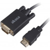 AKASA kabel k monitoru HDMI na VGA / AK-CBHD26-20BK / 1920x1080p@60Hz / 2m / černý