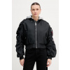 Bunda Alpha Industries Short Hooded Bomber Light W 266000 čierna S