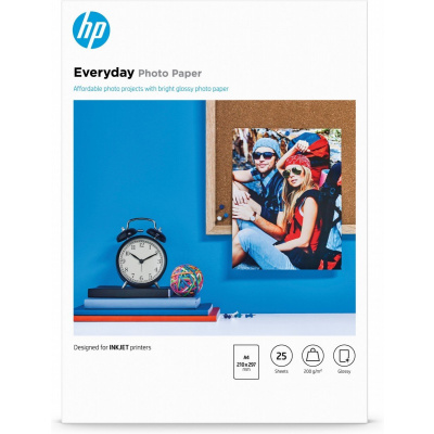 HP Lesklý fotopapier Everyday – 25 listov/A4/210 × 297 mm (Q5451A)