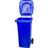 Nádoba Europlast 120 lit., plast, modrá 5002, HDPE, popolnica na odpad