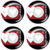 kolieska HEART SUPPLY EVEN WHEELS Red 99A 52 mm