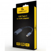 GEMBIRD Adaptér video kábla Cablexpert A-USB3C-HDMI-01 0,15 m USB Type-C sivý