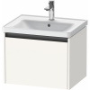 DURAVIT Ketho 2 závesná skrinka pod umývadlo, 1 zásuvka, 584 x 455 x 440 mm, biela super matná, K25081084840000