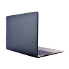 AppleMix Plastové puzdro / kryt pre Apple MacBook 12 Retina (rok 2015) - povrch syntetická koža - čierny