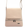 MiaMore Kožená dámská crossbody kabelka starorůžová