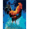 Maľovanie podľa čísel – Kohút a modrá obloha, 80 × 100 cm, bez rámu a bez napnutia plátna 8596530056348