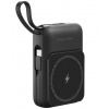 Indukční nabíječka powerbanka 10000mAh KRUGER & MATZ KM0913-B, s podporou MagSafe, kabel, černá