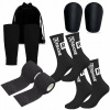 Futbalový set chrániče 10x6 cm tejpy protišmykové ponožky 39-46
