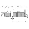 WAGO 264-108 svorková lišta 6 mm pružinová svorka Osadenie: L sivá 50 ks; 264-108