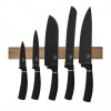 Sada nožov Berlingerhaus s magnetickým držiakom 6 ks Matte Black Collection