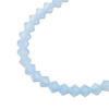 PRECIOSA MC perle Rondelle 4mm Light Sapphire Opal - 30 ks