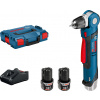 Bosch Akumulátorový uhlový vŕtací skrutkovač GWB 12V-10, L-Boxx, 2x aku 2 Ah 0601390908
