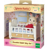 Sylvanian Families Nábytek chocolate králíků baby králík v postýlce
