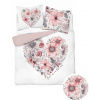 Posteľná Bielizeň Holandská 220x200 Kvety Farebné Holland Srdce v kvetoch
