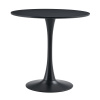 Tempo Kondela Jedálenský stôl, okrúhly, čierna, priemer 80 cm, REVENTON NEW