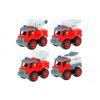 WIKY Autá hasičské šróbovacie sada 4ks