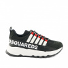 TENISKY DSQUARED2 RUN SNEAKERS MAXI LOGO PRINT BLACK
