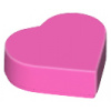 39739 Dark Pink Tile, Round 1 x 1 Heart (Tmavě růžová dlaždice, kulatá 1 x 1 srdce)