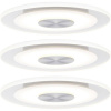 Paulmann 92907 Whirl LED vstavané svetlo sada 3 ks LED pevne zabudované LED osvetlenie 4.9 W hliník (kartáčovaný), saténová; 92907