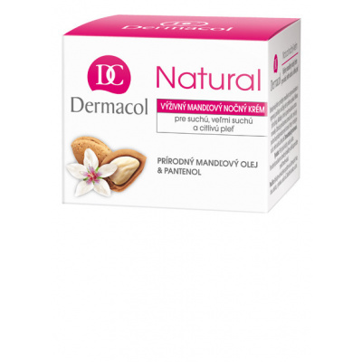 Dermacol - Bohatý nočný krém s prírodným mandľovým olejom a pantenolom - 50 ml