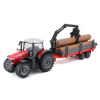 Bburago - Massey Fergusson 8740S s plošinovým prívesom