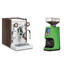 Biepi Sara PID, white/wood + Eureka Atom 60, kawasaki green