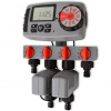 42352 vidaXL Automatický zavlažovací časovač so 4 stanicami 3 V - Čierna - 2627-144457