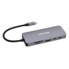 USB HUB, 2xUSB-C/1xHDMI/3xUSB-A/RJ45/SD/mSD, VERBATIM