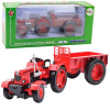 LEAN TOYS Kovový červený traktor 1:18