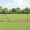 zahrada-XL Stĺp na plot. Sivá 100 x 1 m (13 mm sieť) Ocel a PVC 3352885