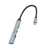 Devia USB-C Hub Lite 4 in 1 EC707 - Deep Gray (Devia USB-C Hub Lite 4 in 1 EC707 - Deep Gray)