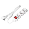 CB Elektro Extension sockets 3x 2P+E with a switch, 5m H05VV-F 1x1.5mm2, Imax=16A, white