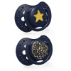 LOVI 22/893 Dynamická silikónová figurína 3-6m 2 ks Stardust modrá
