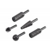 Wolfcraft sada 4 ks rašple + záhlbník drevo / kov 2540000 2540000