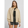 Ladies Recycled Oversized Light Bomber Jacket - unionbeige XS