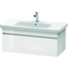 DURAVIT DuraStyle závesná skrinka pod umývadlo, 1 zásuvka, 930 x 448 x 398 mm, biela vysoký lesk, DS638202222