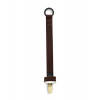 ELODIE Klip na cumlík - Pacifier clip Leather Brown Elodie Details