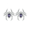 GRACE Silver Jewellery Stříbrné náušnice Pavouk, stříbro 925/1000 Halloween E-BSE891/156 Stříbrná