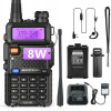 Baofeng UV-5R 8W VYSIELAČKA RÁDIOTELEFÓN RUČNÁ VYSIELAČKA SKENER VHF U